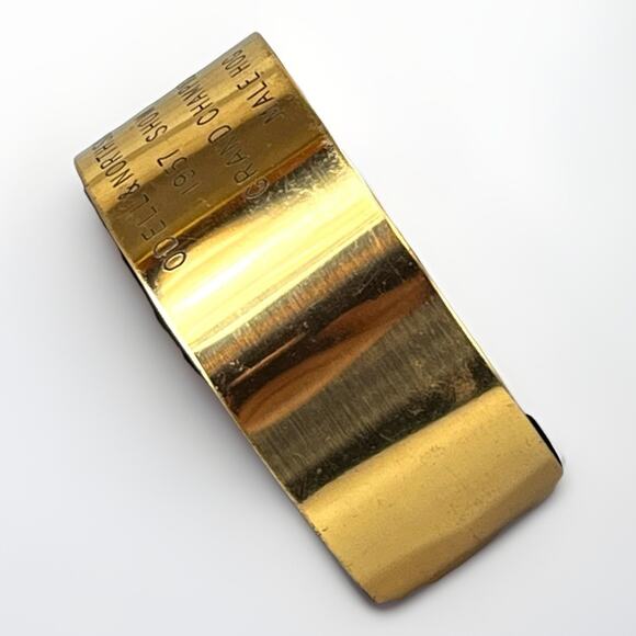 VTG Bronze Metal Cuff Odell Northside 1957 Show Grand CHAMPION Male Hog Bracelet - Picture 4 of 11